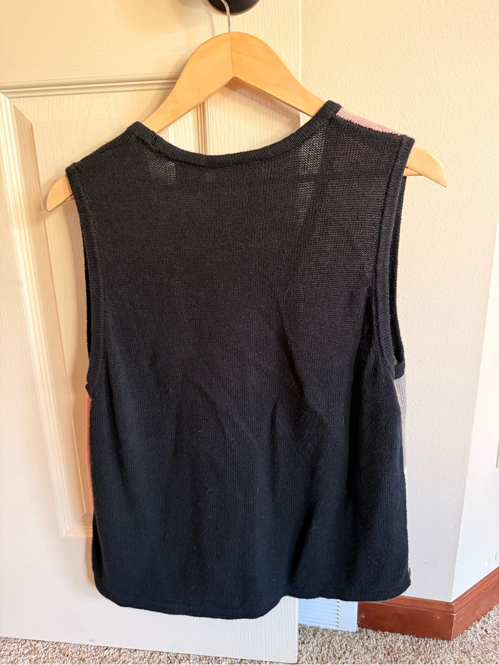 Blair Black, Pink & Gray Cat Appliqué Knit Vest - Picture 2 of 3